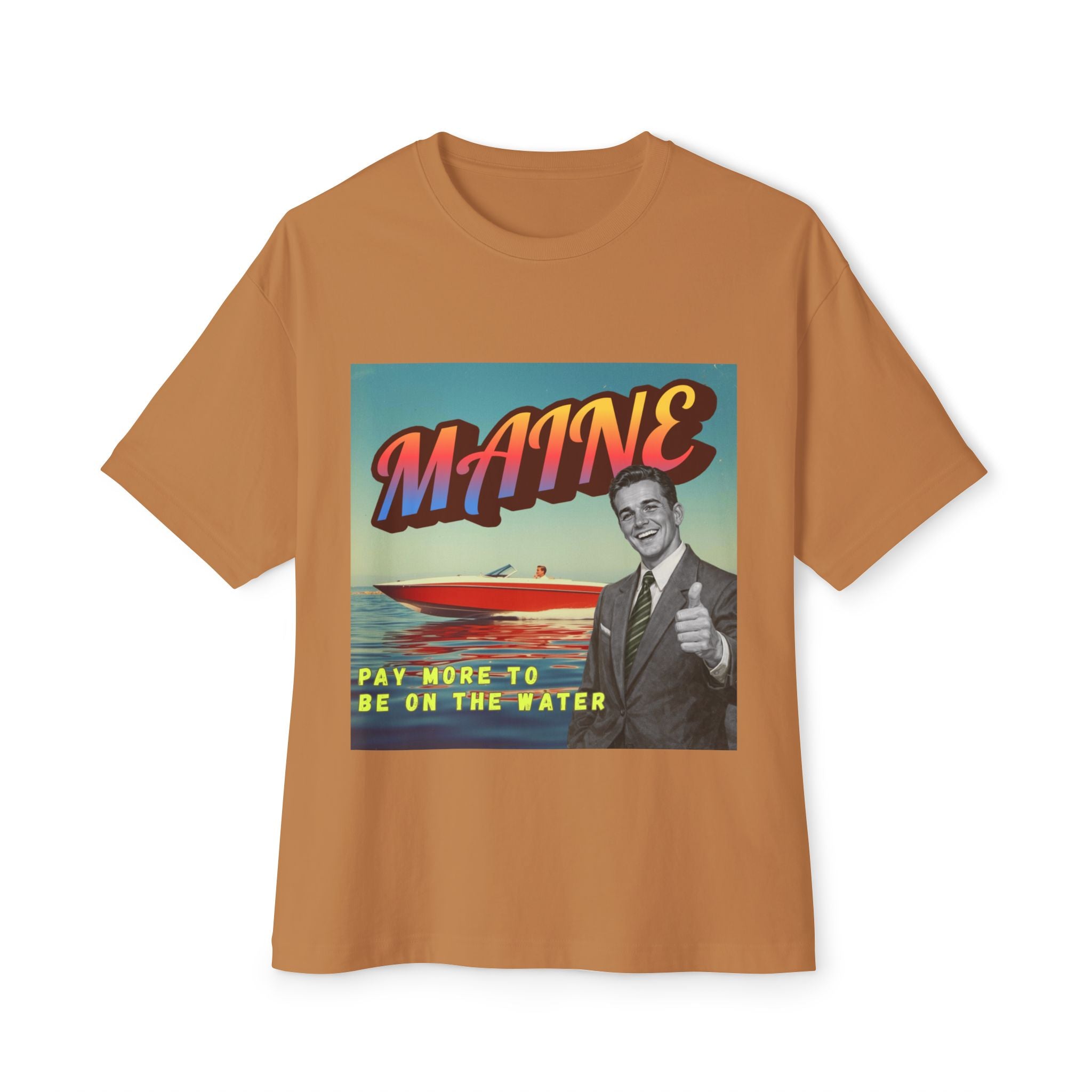 "Pay More to Be on the Water" - Maine Retro Tee