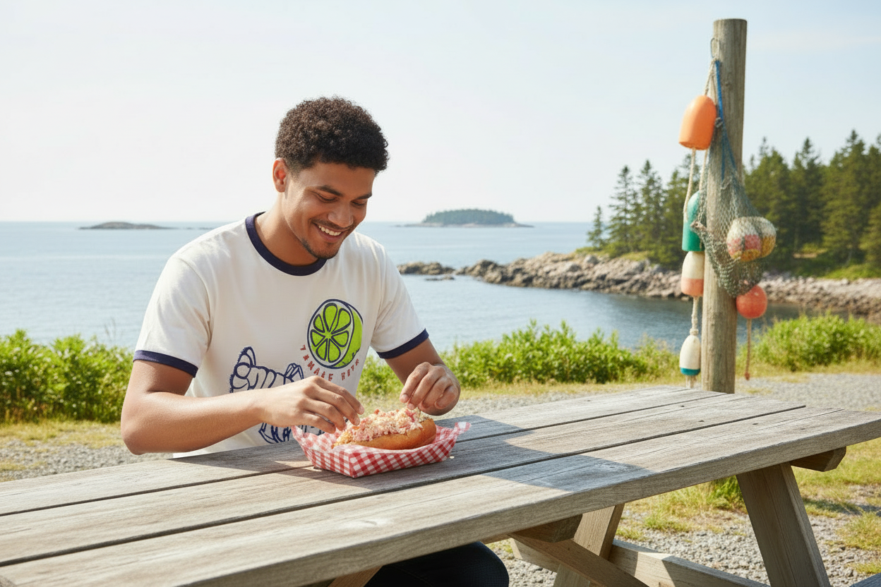Lobster & Lime Ringer T-Shirt