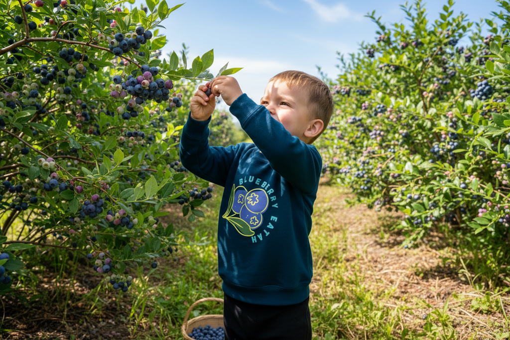 Blueberry Patch — Toddler Pullover Sweatshirt