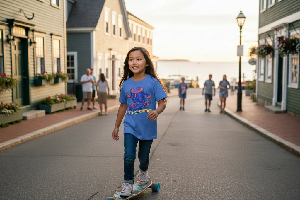 'Just Roll With It' Skate Sushi - The Hadley Youth Tee